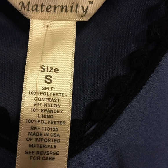 Ma Cherie Maternity Dress Blueberry Small NWT - Picture 5 of 5